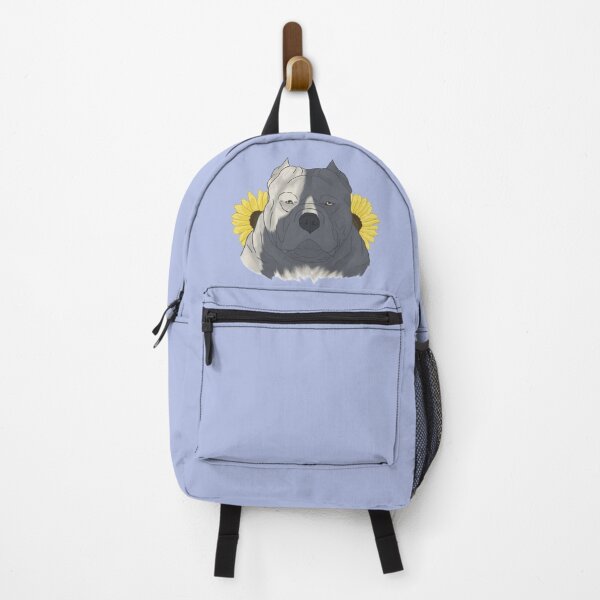 Item preview, Blue Pied American Bully with Sunflowers designed and sold by Ashley Gagnon.