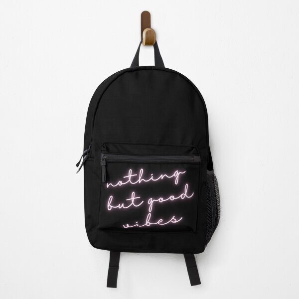 Item preview, Nothing but good vibes pink neon black cursive sign designed and sold by ledalinda.