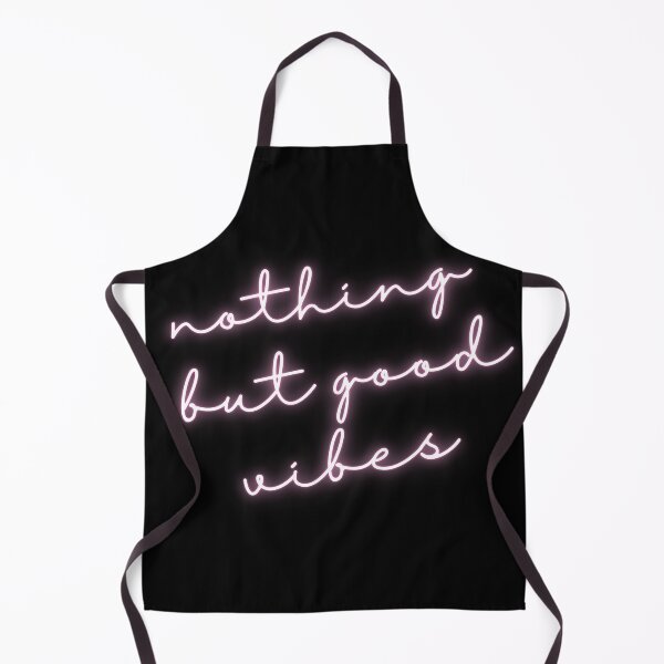 Item preview, Nothing but good vibes pink neon black cursive sign designed and sold by ledalinda.