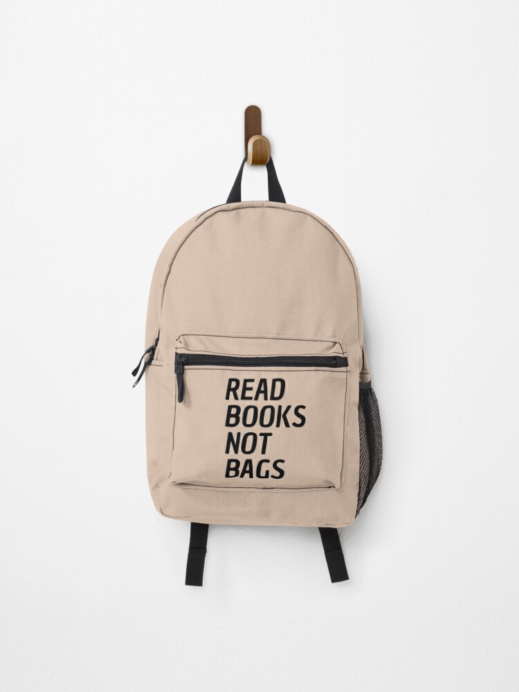 funny bag read books and not bags.