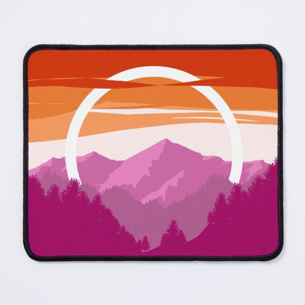 Item preview, Pride Mountain (Subtle Lesbian Pride Flag Design) designed and sold by Albrithr.