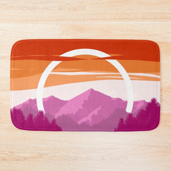 Item preview, Pride Mountain (Subtle Lesbian Pride Flag Design) designed and sold by Albrithr.