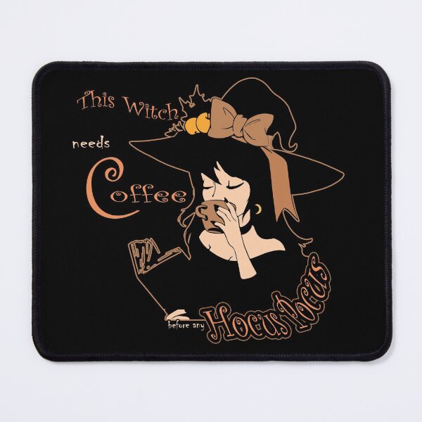 Item preview, Kawaii Halloween FUNNY this witch needs coffee before any hocus pocus Gift designed and sold by KiraSpace.