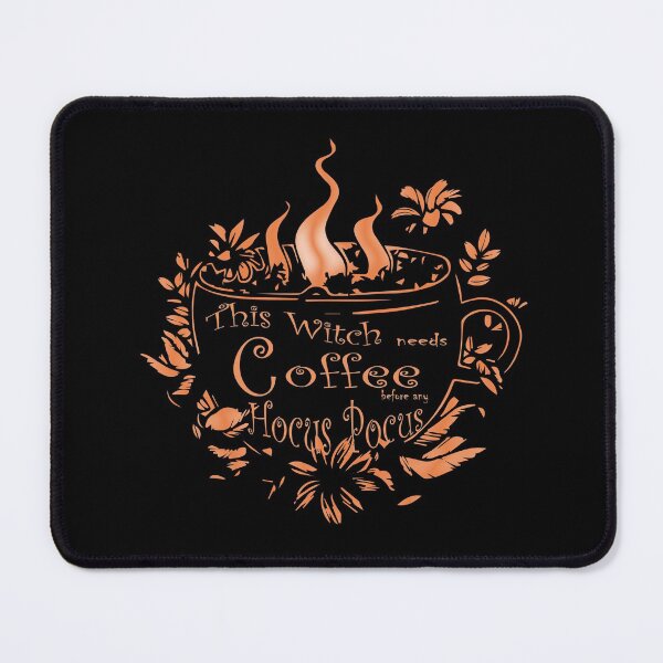 Item preview, Kawaii Halloween FUNNY this witch needs coffee before any hocus pocus Gift designed and sold by KiraSpace.