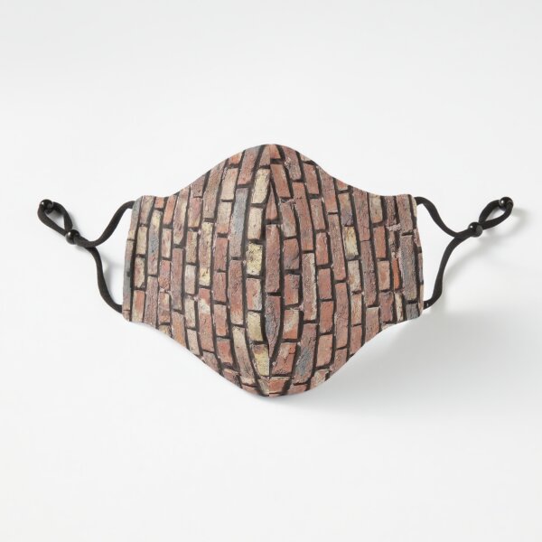 Bricks Rough Texture Terracotta Orange Brown Fitted 3-Layer