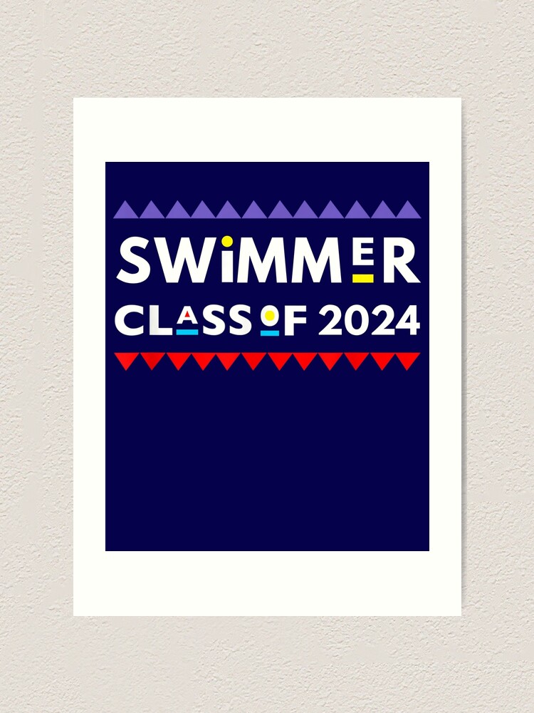 "Class of 2024 Swimmer swim team 2024 Grad" Art Print for Sale by