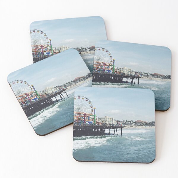 Item preview, Ferris Wheel, Amusement Pier, Ocean Amusement Pier, Waves, Beach Fun, Roller Coaster, California, Boardwalk Amusement Pier designed and sold by Nostrathomas66.
