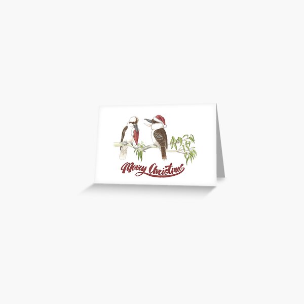 Merry Kookaburras Greeting Card
