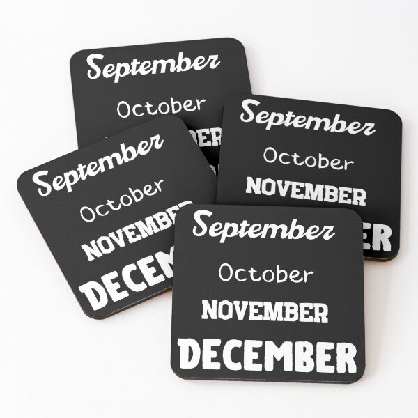 Item preview, September October November December , Fall Gifts for Teachers, Gifts for Her, Halloween , Christmas , Gifts Under 30 designed and sold by salmamzr.