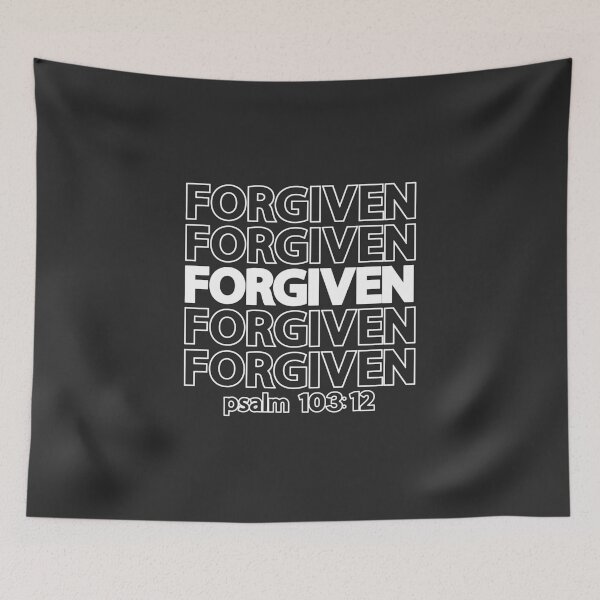 Item preview, Christian Design - Forgiven - Psalm 103 verse 12 designed and sold by simplydesignart.