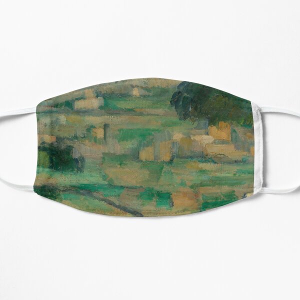 Landscapre of Green Hues Impressionist Flat Mask