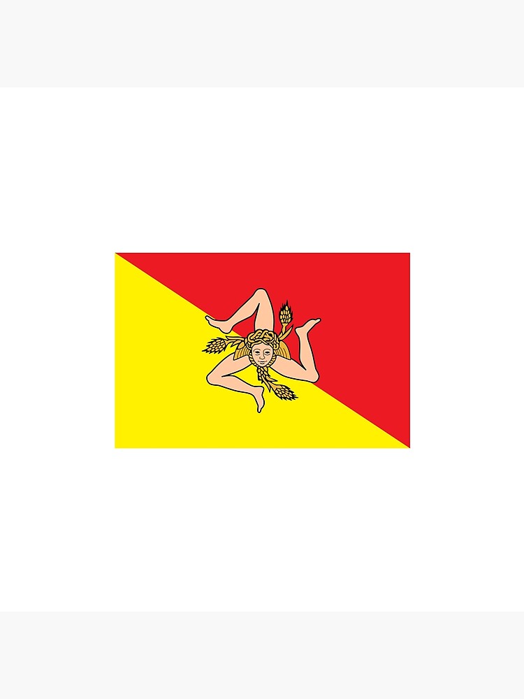 Thumbnail 3 of 3, Throw Pillow, Sicilian Flag designed and sold by ItaliaStore.