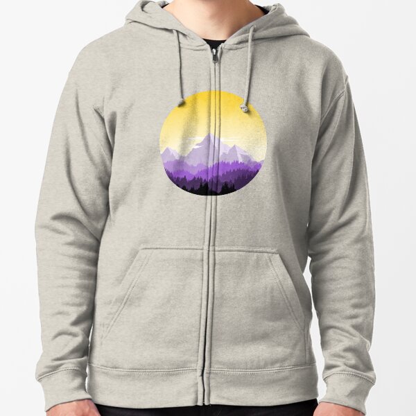 Item preview, Enby Range Circle (Subtle Non-Binary Flag Landscape) designed and sold by Albrithr.