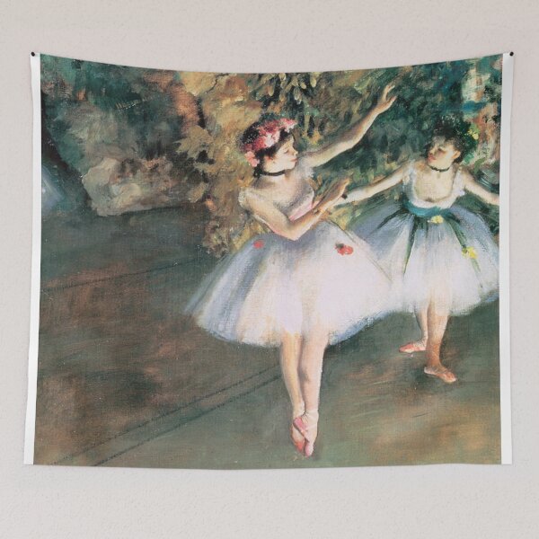 Item preview, Two Dancers on a Stage is a painting by Edgar Degas designed and sold by Bellathewilde.