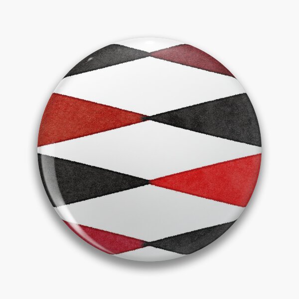 Item preview, Retro Harlequin Pattern in Red, White and Black, perfect for throw pillows and cushions. designed and sold by Alice-Mills.