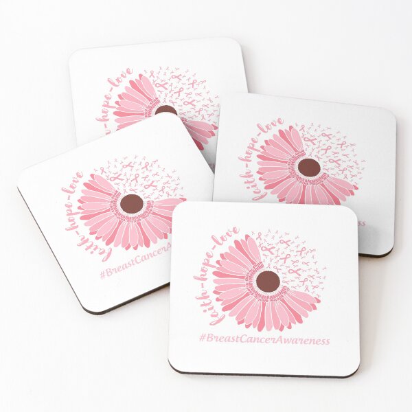 Item preview, Breast Cancer Awareness Flower & Ribbon Sticker  designed and sold by kittycrafts.