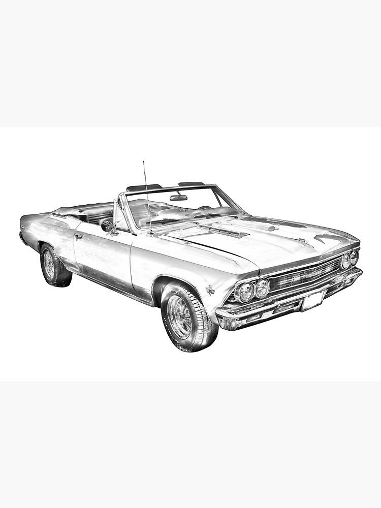 1966 Chevrolet Chevelle 283 Illustration