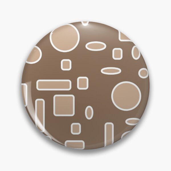 Item preview, All-Over Light Brown Circles, Oblong Shapes, Square Shapes on a Chocolate background Design designed and sold by ThisNThatImages.