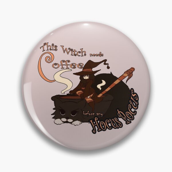 Item preview, Kawaii  Halloween  FUNNY  this witch needs coffee before any hocus pocus Gift   designed and sold by KiraSpace.