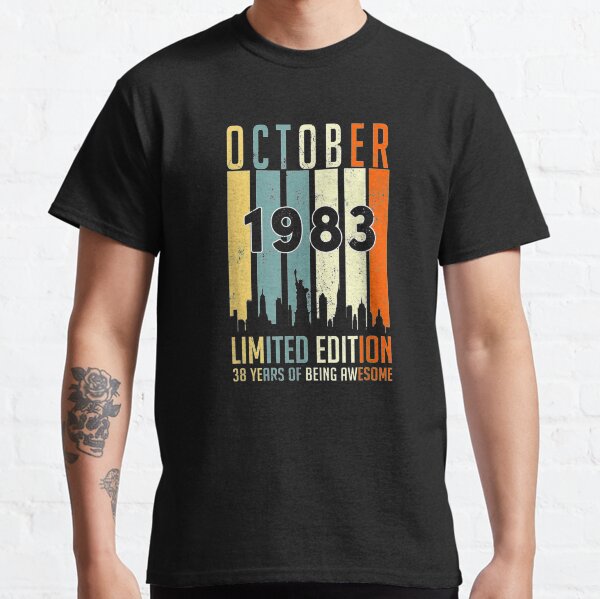 Vintage October 1983 Limited Edition 38th Bday 38 Years Classic T-Shirt