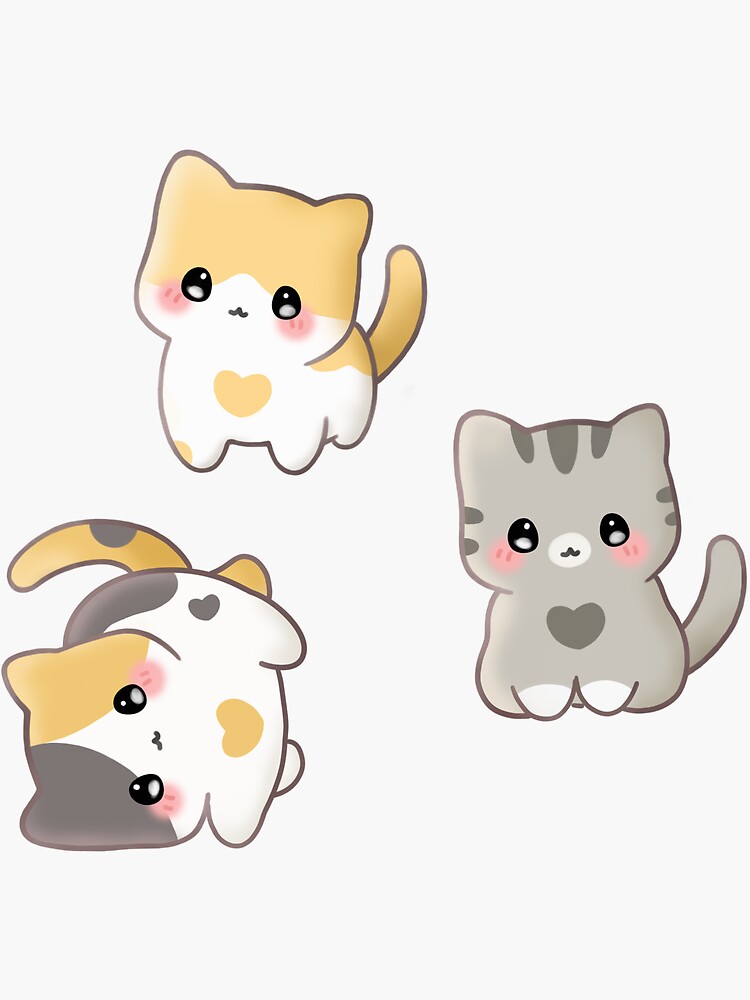 Kawaii Bread Cat Sticker for Sale by Lily mae