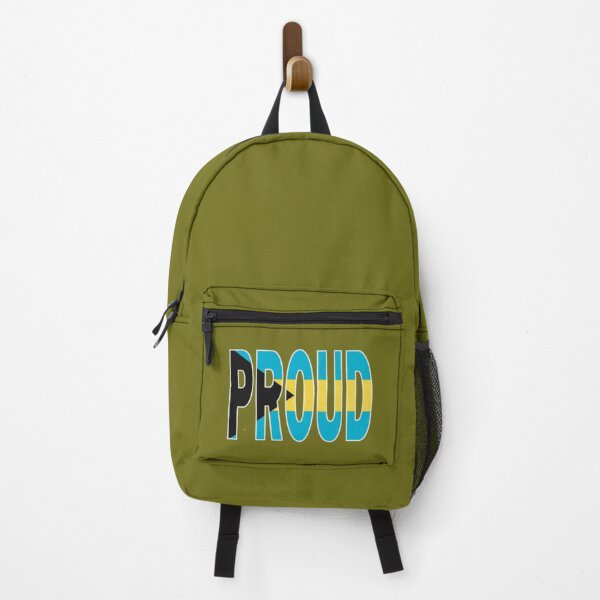 Item preview, The Bahamas Flag Design in The Word Proud - Soca Mode designed and sold by Soca-Mode.