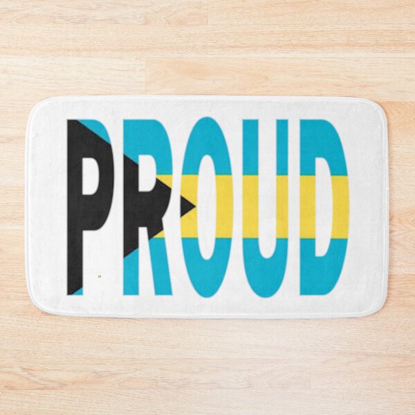 Item preview, The Bahamas Flag Design in The Word Proud - Soca Mode designed and sold by Soca-Mode.
