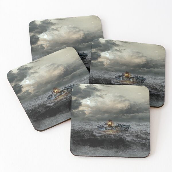 Item preview, Abandoned Boat In Ocean Storm designed and sold by NoSpecialShop.