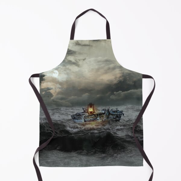 Item preview, Abandoned Boat In Ocean Storm designed and sold by NoSpecialShop.