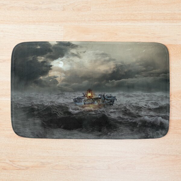 Item preview, Abandoned Boat In Ocean Storm designed and sold by NoSpecialShop.