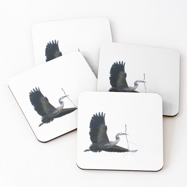 Item preview, Herons Heron Flying With A Stick Birds Nest designed and sold by Jason Gilbert.
