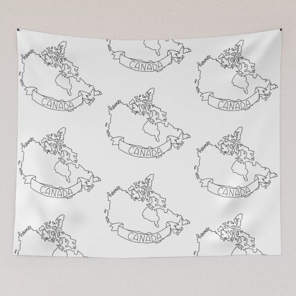 Item preview, Canada Home Country Map Outline designed and sold by SofiaSava01.