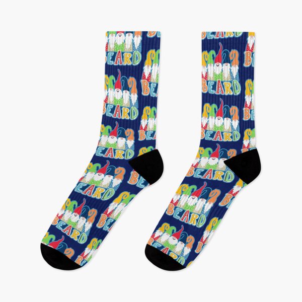 Item preview, Colorful Funny Christmas Gnomes World Beard Day Design designed and sold by BeeZBeez.