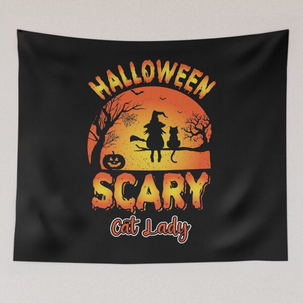 Item preview, halloween scary cat lady designed and sold by anthonybarr1205.