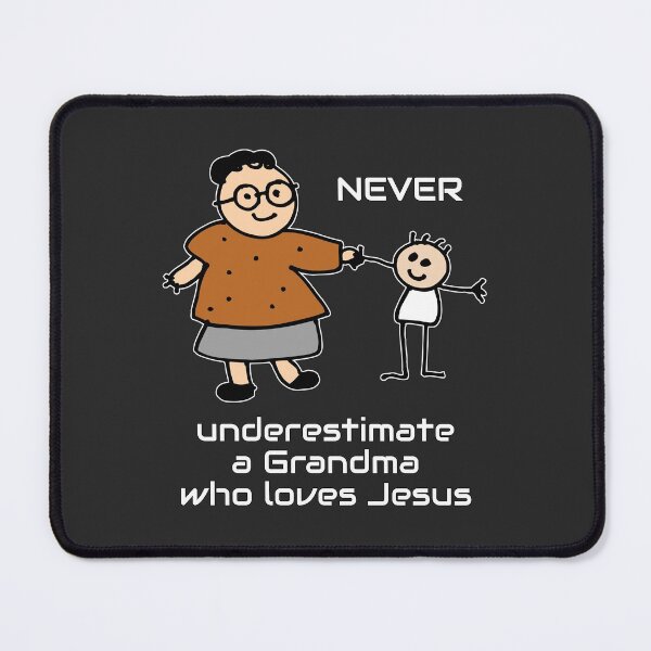Item preview, Christian Design - Never Underestimate a Grandma Who Loves Jesus designed and sold by simplydesignart.