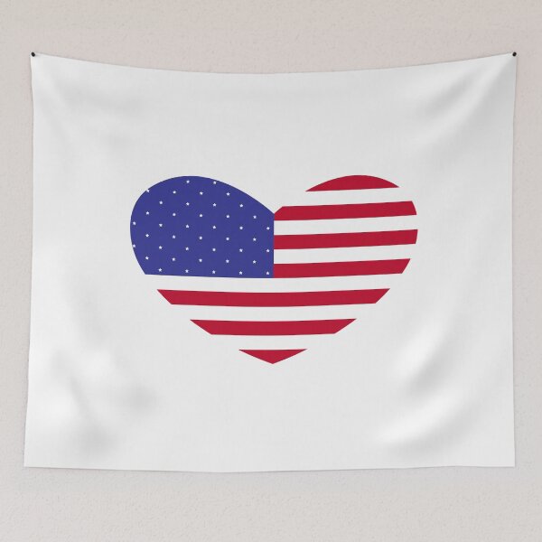 Item preview, American Flag Heart designed and sold by mborgali.