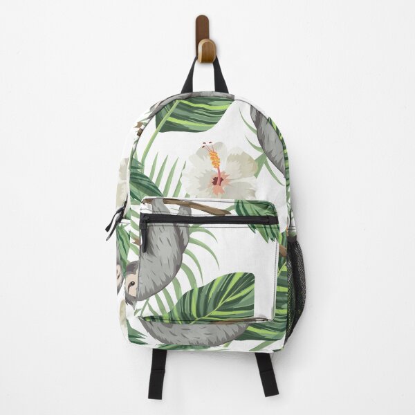 Item preview, Sloth With Tropical Flowers Pattern designed and sold by NoSpecialShop.