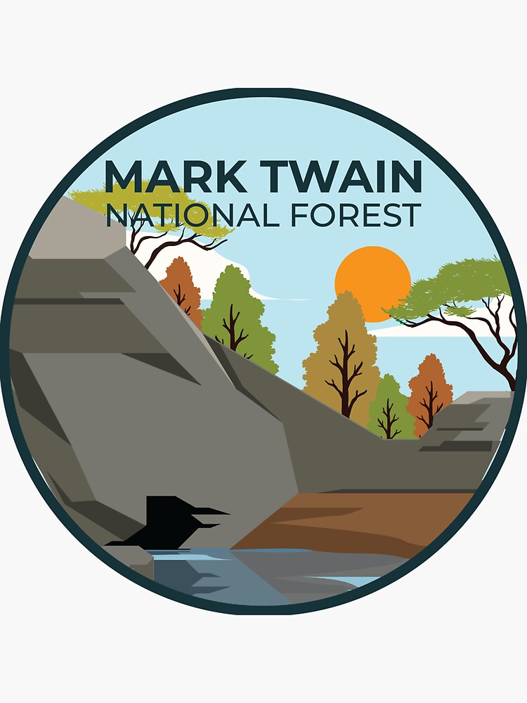 "Mark Twain National Forest" Sticker for Sale by parkland Redbubble