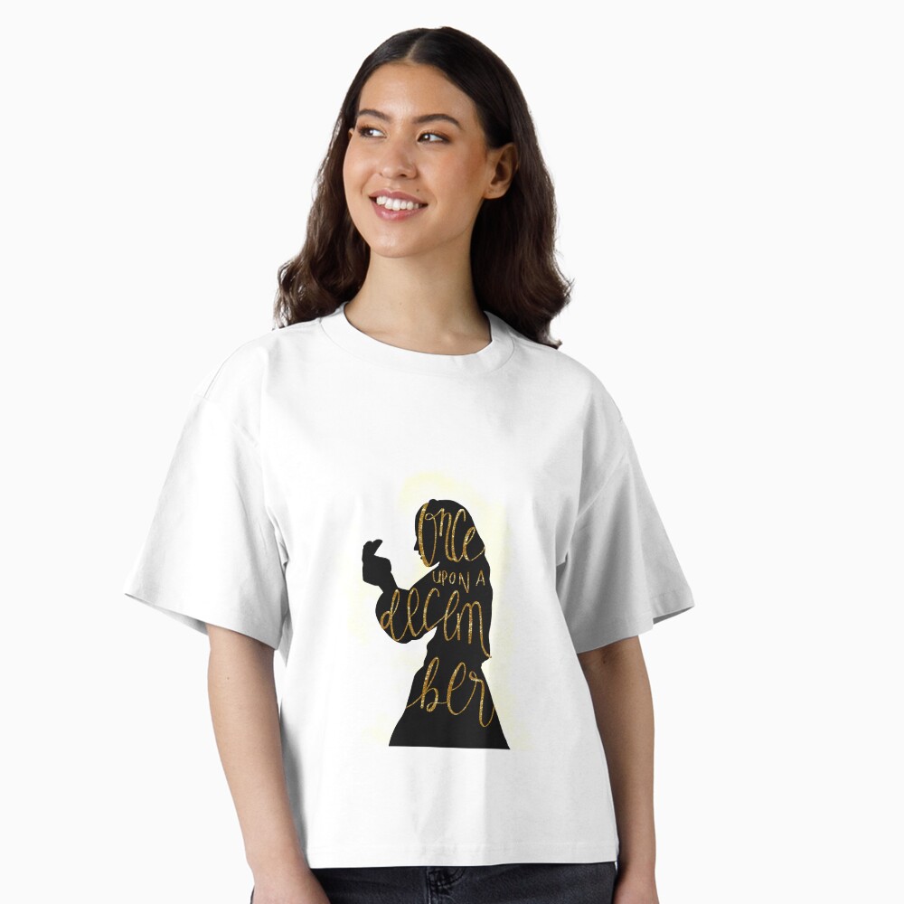 Once Upon A December Christy Altomare Silhouette from Anastasia on Broadway (Gold Glow) Sticker