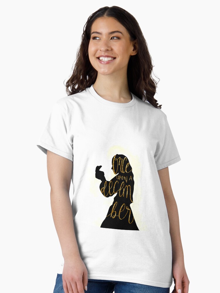 Once Upon A December Christy Altomare Silhouette from Anastasia on Broadway (Gold Glow) Sticker