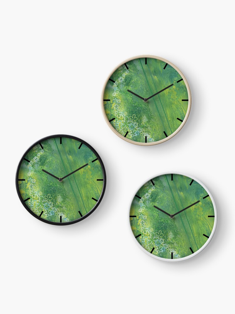 Thumbnail 3 of 4, Clock, It's Not Easy Being Green designed and sold by that5280lady.