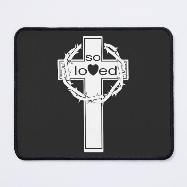 Item preview, Christian Design - So Loved - with Cross and Crown of Thorns designed and sold by simplydesignart.