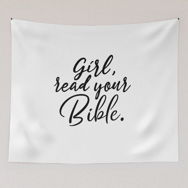 Item preview, girl read your bible designed and sold by IAmTailorMade77.