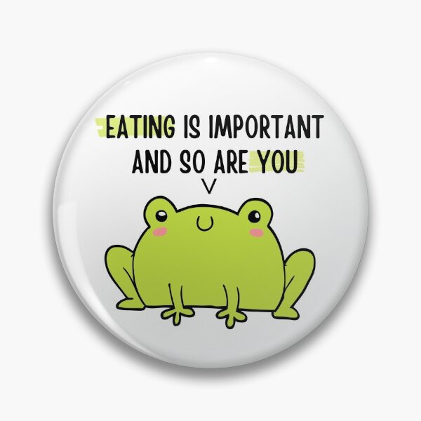Item preview, Cute Frog Says: Eating Important and So Are You  designed and sold by ThoughtJumble.