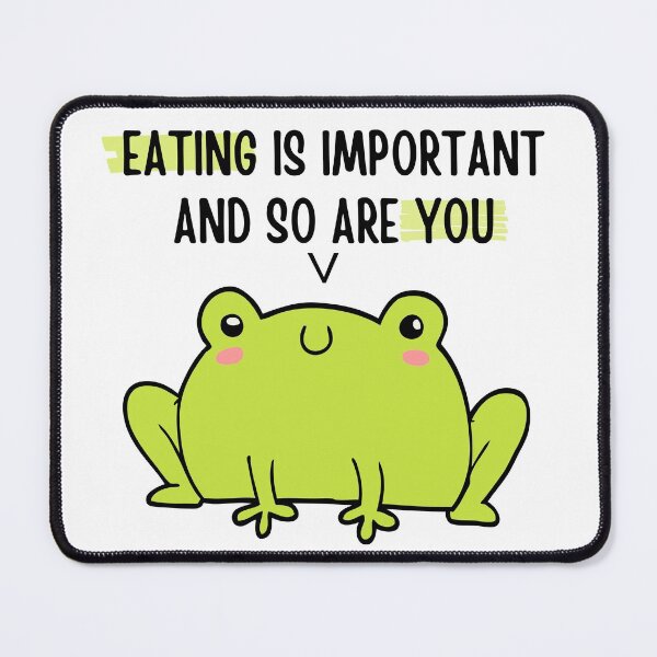 Item preview, Cute Frog Says: Eating Important and So Are You  designed and sold by ThoughtJumble.