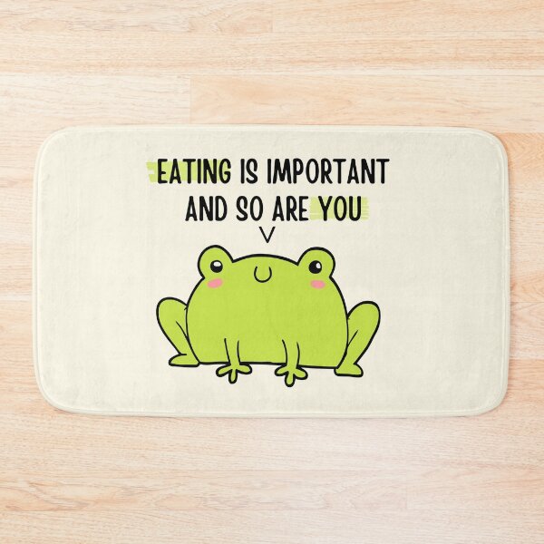 Item preview, Cute Frog Says: Eating Important and So Are You  designed and sold by ThoughtJumble.