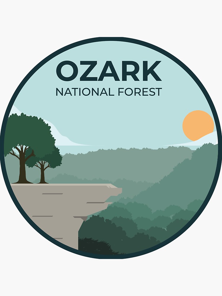 &ldquo;Ozark National Forest&rdquo; Sticker for Sale by park-land | Redbubble