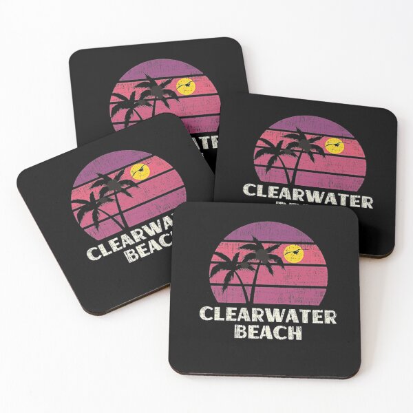 Item preview, Clearwater Beach Florida Surfer Beach Vintage Love FL Premium T-Shirt designed and sold by spolayastore.