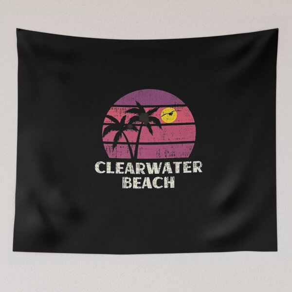 Item preview, Clearwater Beach Florida Surfer Beach Vintage Love FL Premium T-Shirt designed and sold by spolayastore.