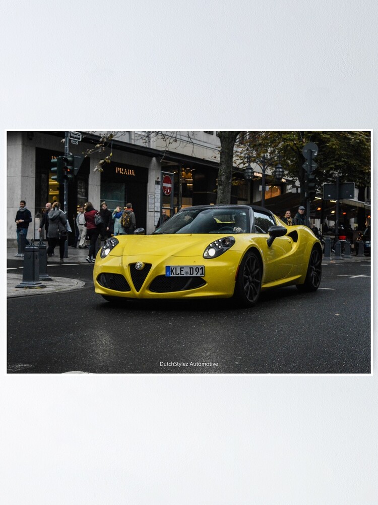 Alternate view of Alfa Romeo 4c Spider Poster